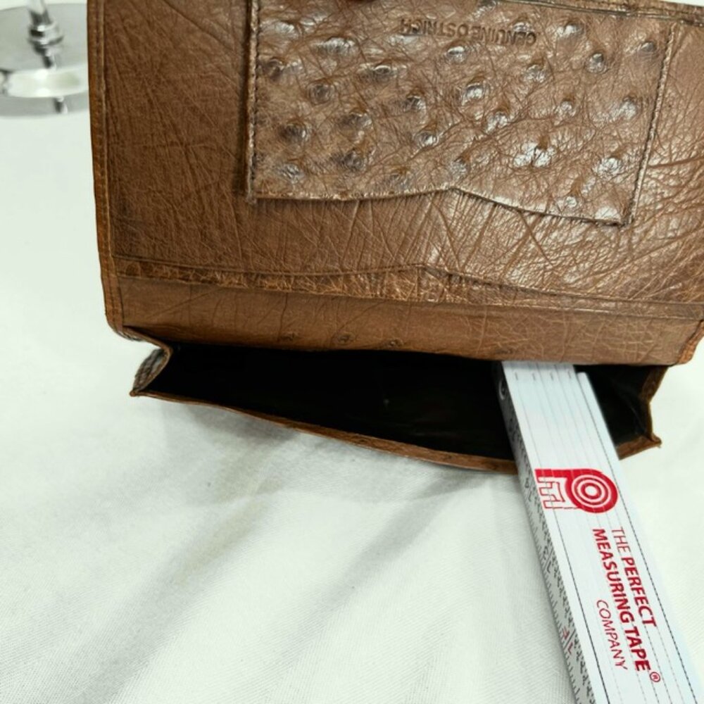 Vgt  ALOP  Milan Wallet made Italy  Ostritch Brown & Kate Spade N.Y. Burgendy 15 - Picture 10 of 15